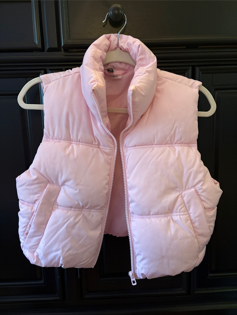 H&M Light Pink Puffer Vest - Women's Sleeveless Jacket